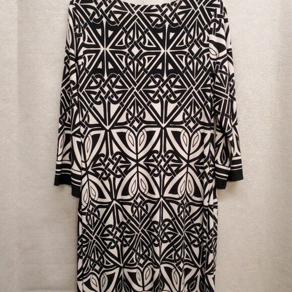 Enfocus Studios Black and White Dress in Size 8 - Picture 6 of 6